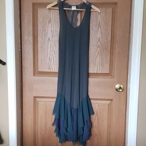 Free People Lace Green Racerback Dress
